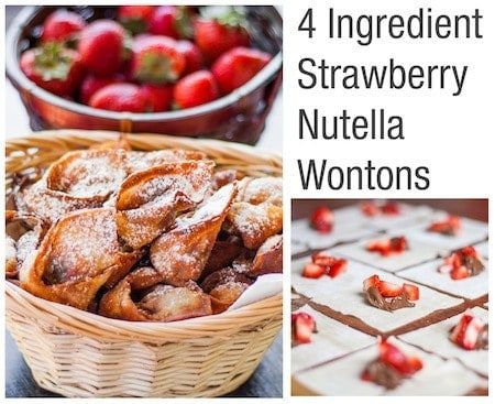 Strawberry Nutella Wonton