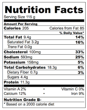 Bacon French Toast Muffin Nutrition