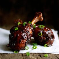 Sticky Stove Top Balsamic Chicken Drumsticks - 5 ingredients, made from scratch, less than 5 minutes of active effort. So easy, made on the stove!