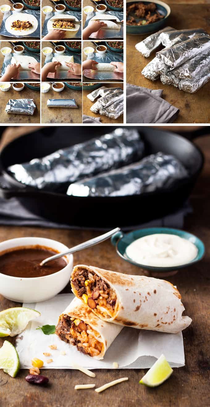How to make Shredded Beef Burritos