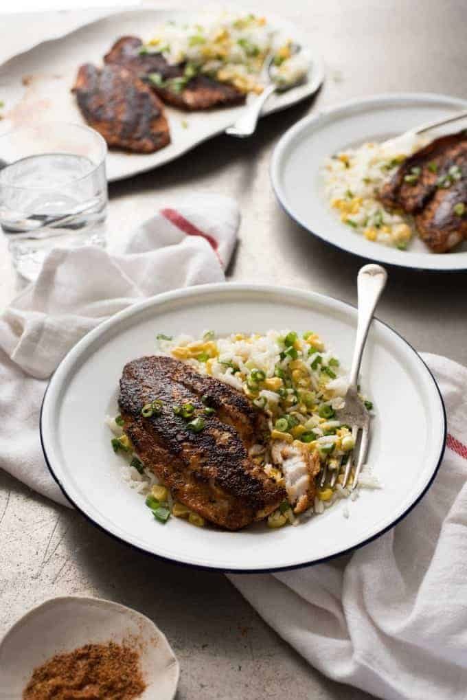 Cajun Blackened Fish - An incredible flavour explosion, so easy to make!