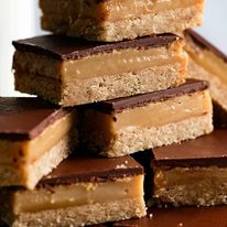Pile of Caramel Slice