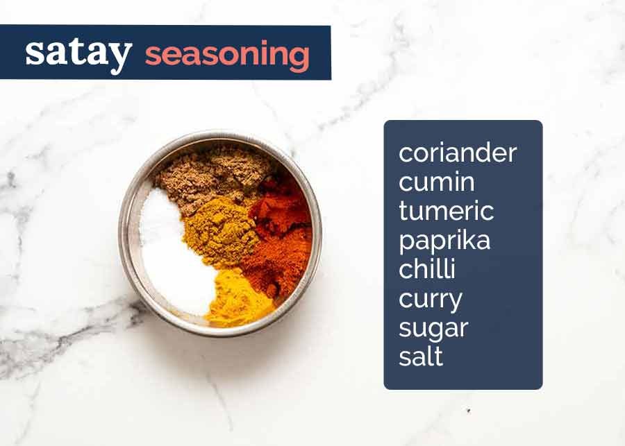 Satay Seasoning ingredients