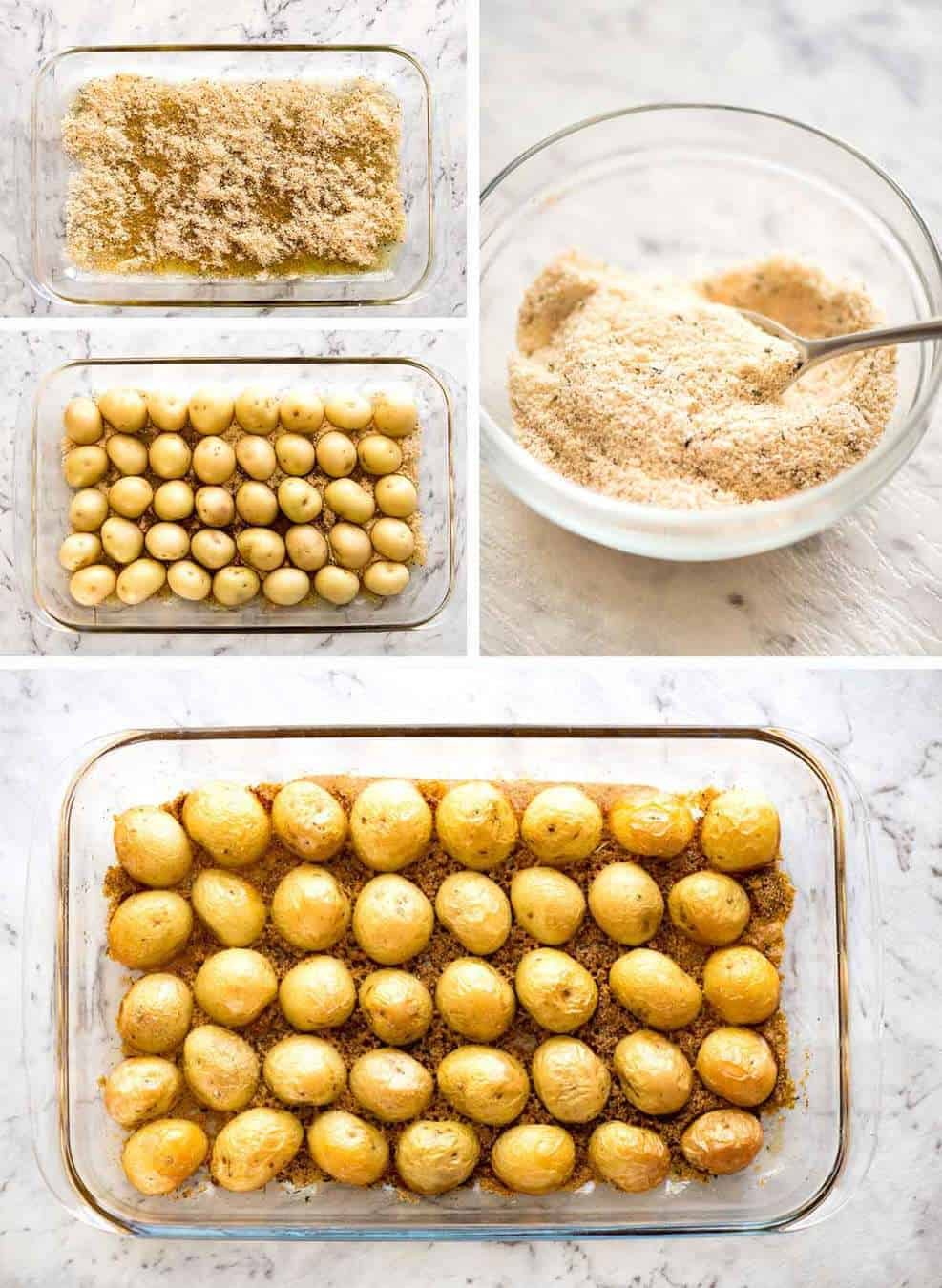 Make these Crispy Roasted Parmesan Potatoes for your Sunday roast or pass them around at a party! recipetineats.com