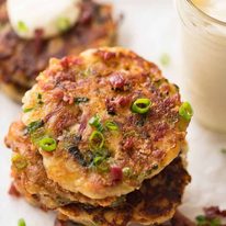 Cheese and Ham Pancakes - golden crispy cheesy outsides, fluffy insides with pops of ham (or bacon). These are epic! recipetineats.com