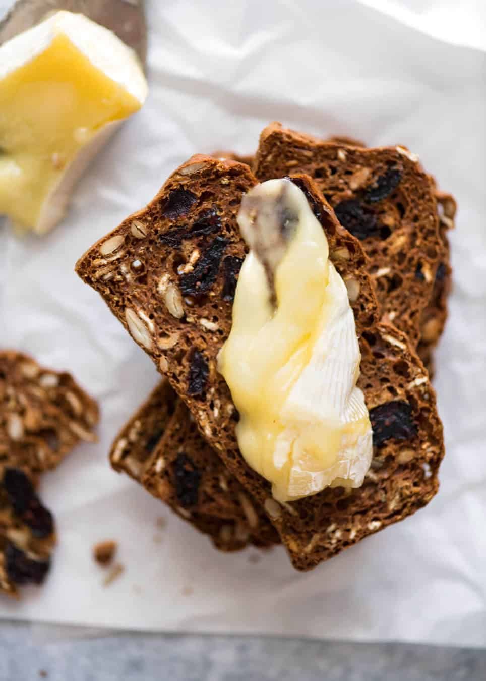 Homemade Gourmet Crackers with Cranberries - simple to make, tastes way better and costs less than 20% that buying these at gourmet stores! Fantastic crackers for creamy cheeses, especially blue cheese. recipetineats.com