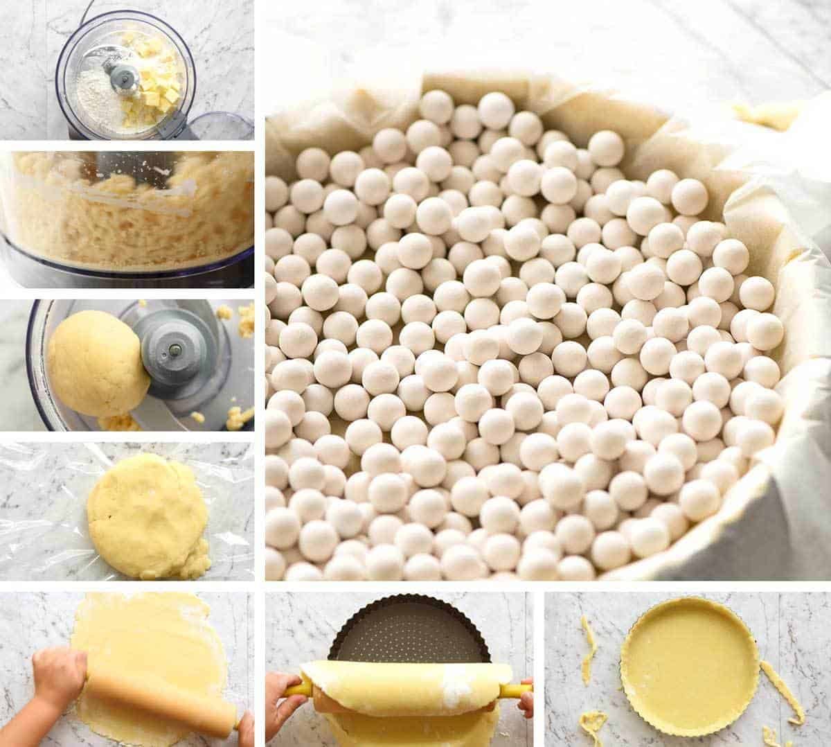 Preparation steps for easy homemade crust for quiche