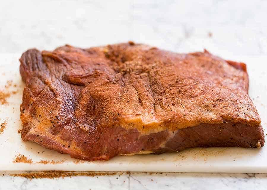 Beef Brisket ready to be cooked