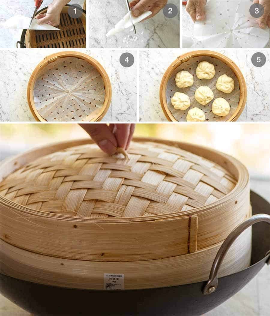 Preparation steps for how to steam Chinese Pork Buns