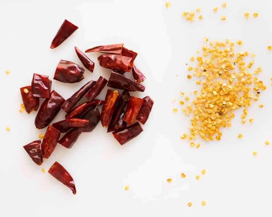 Dried Chillies for Kung Pao Chicken