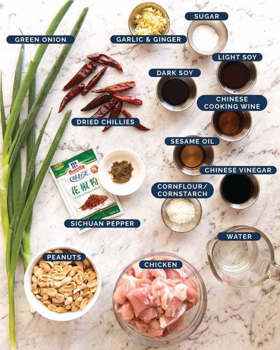 Kung Pao Chicken ingredients
