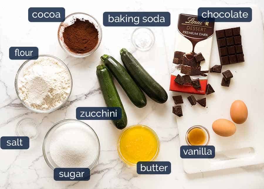 What goes in Chocolate Zucchini Bread