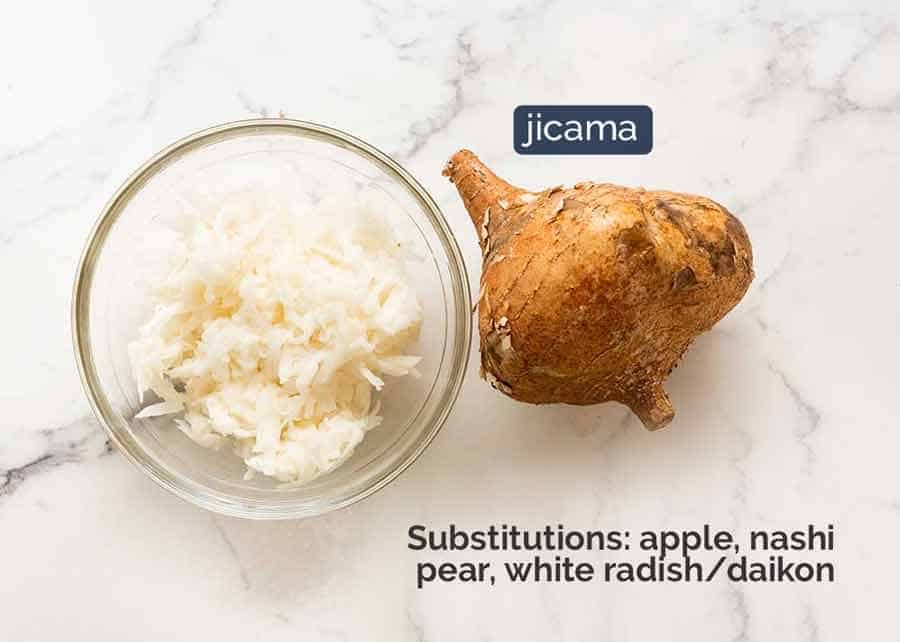 Jicama for Pork Meatballs for Banh Mi (Vietnamese Sandwich)