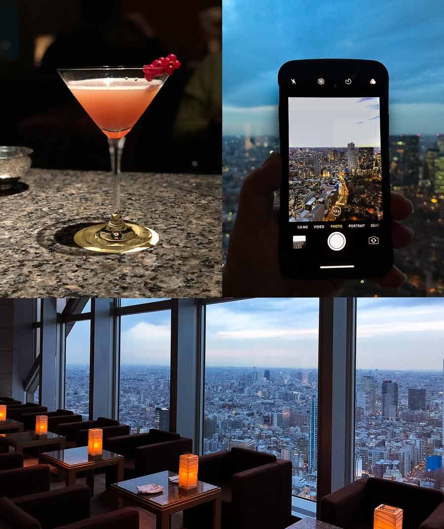 Park Hyatt Shinjuku wine cocktail bar great views over Shinjuku