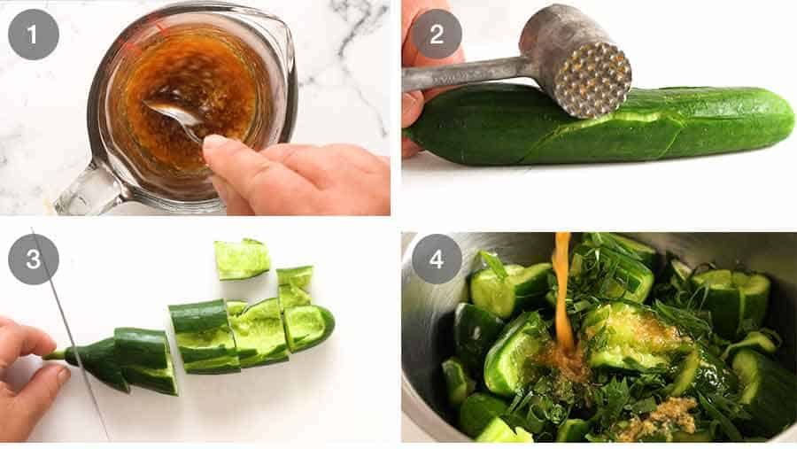 How to make Smashed Cucumbers