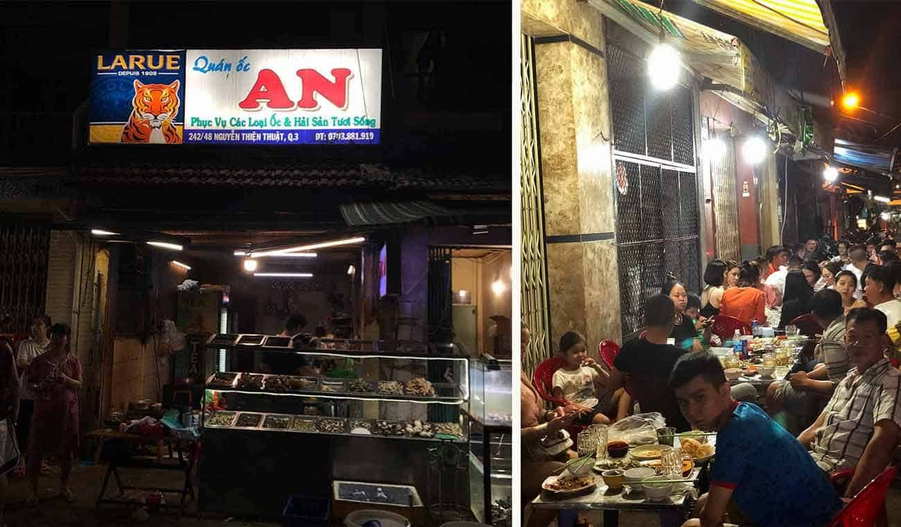 Vietnamese Sea Snails Dish - Oc An in Ho Chi Minh City, Vietnam