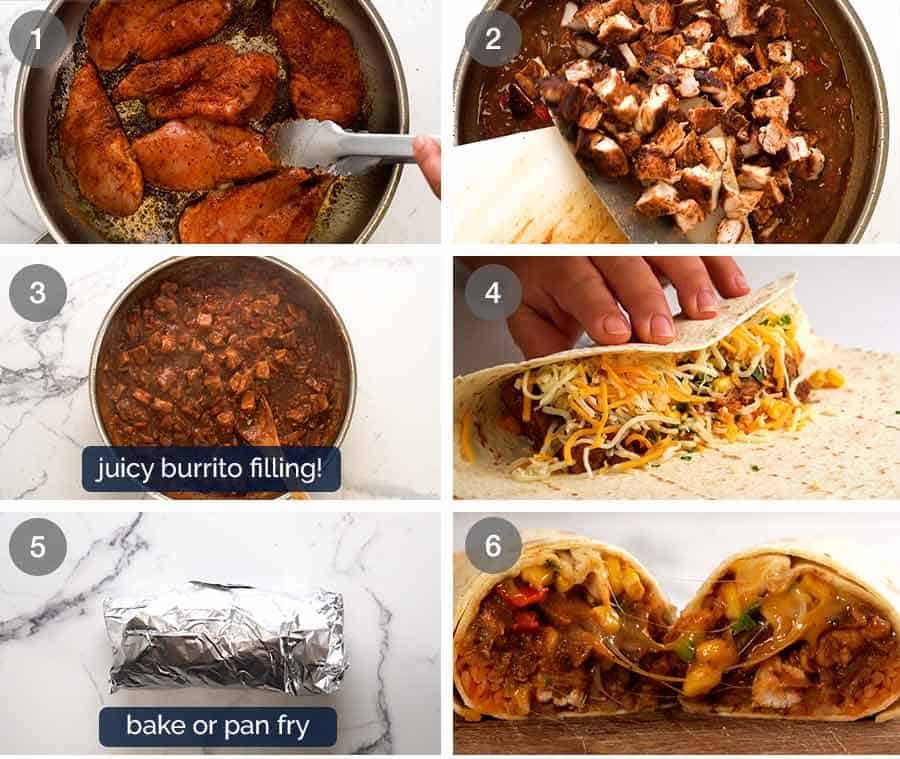 How to make Chicken Burrito