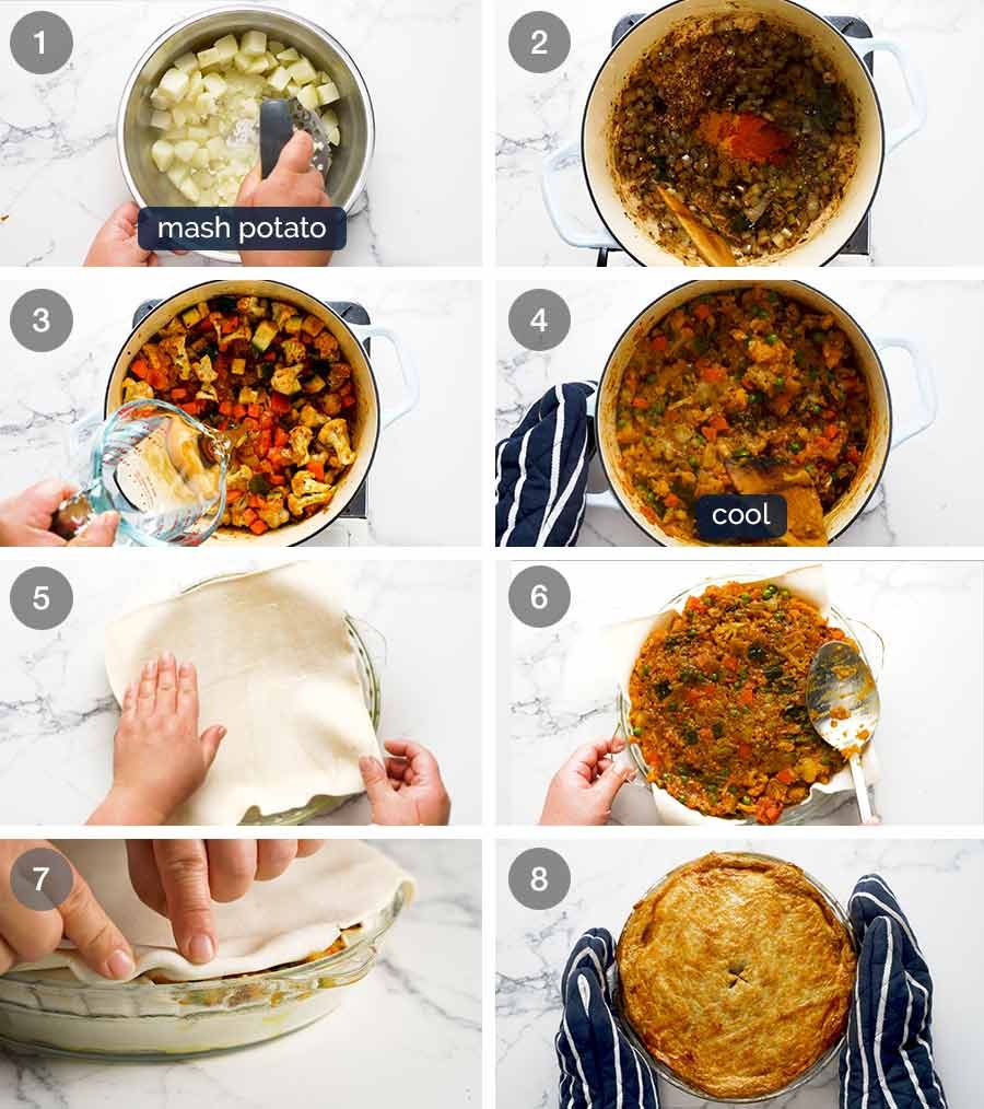 How to make Vegetable Samosa Pie