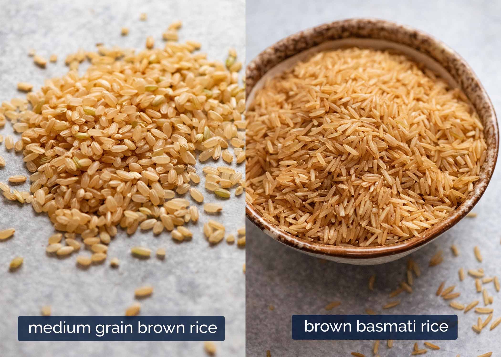Raw brown rice