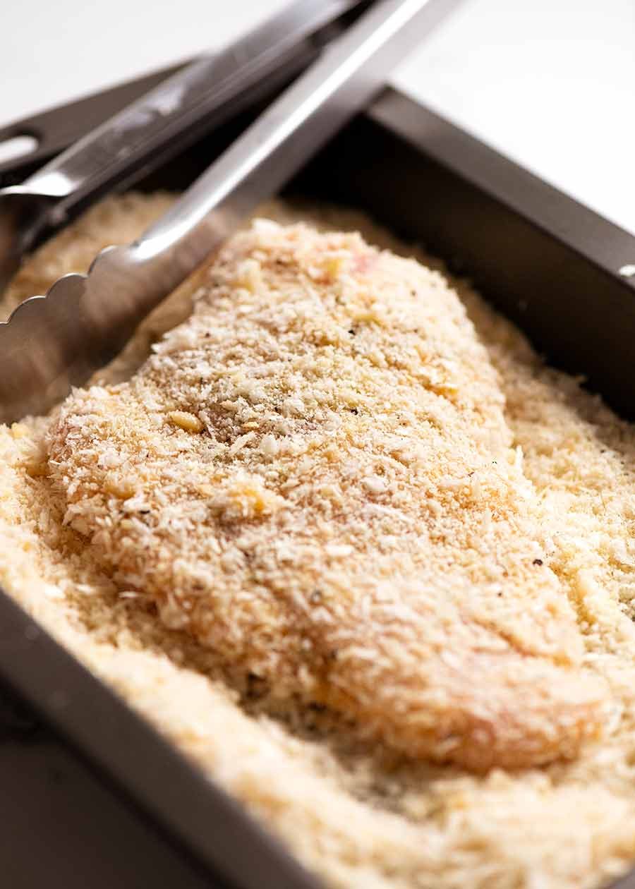 Making Chicken Parmigiana (Chicken Parmesan)