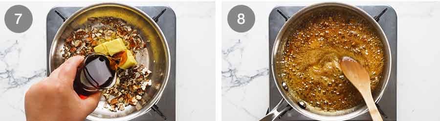 How to make Maple Butter Pecan Sauce for roasted sweet potatoes