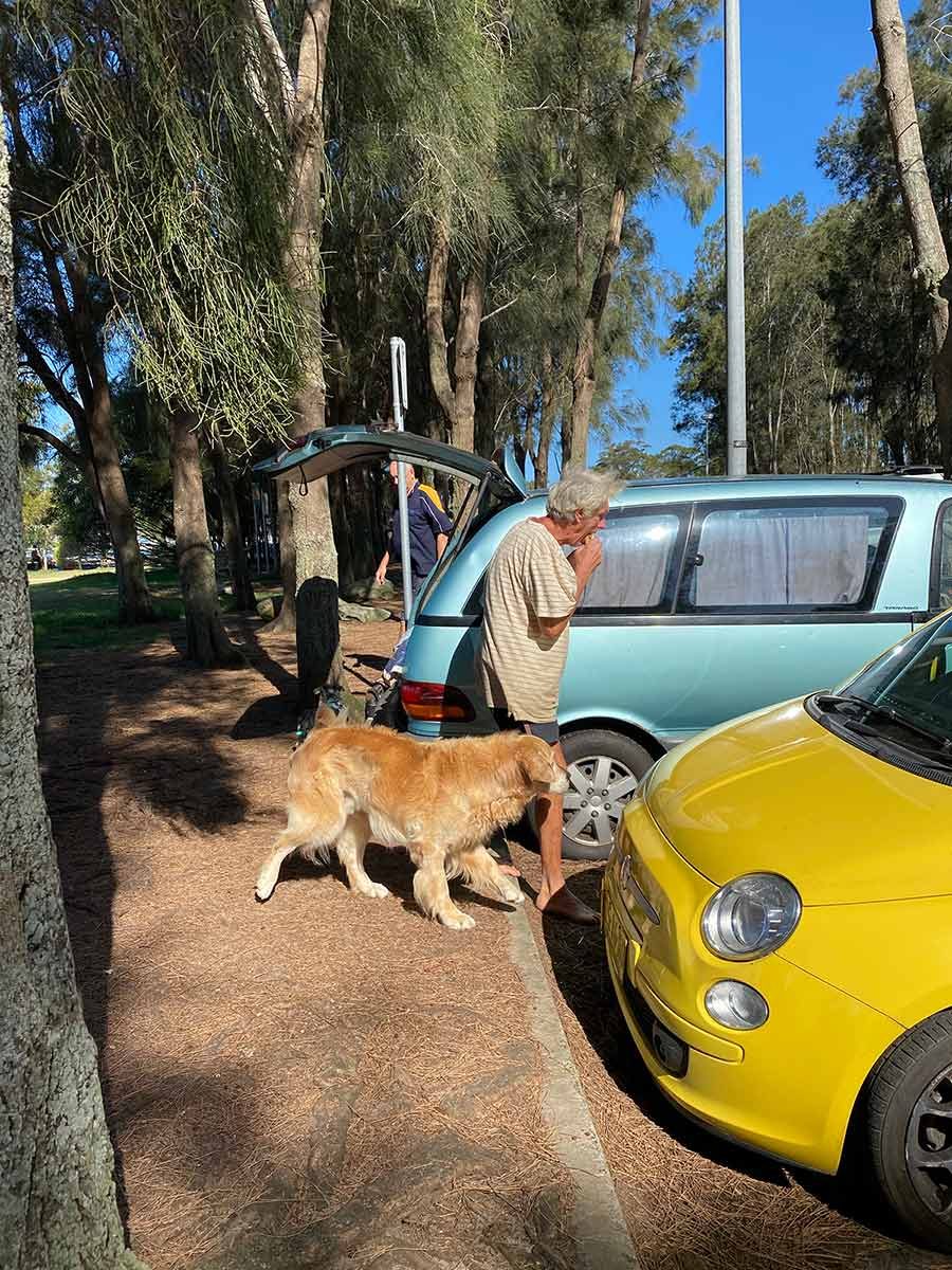 Dozer trailing after Geoff