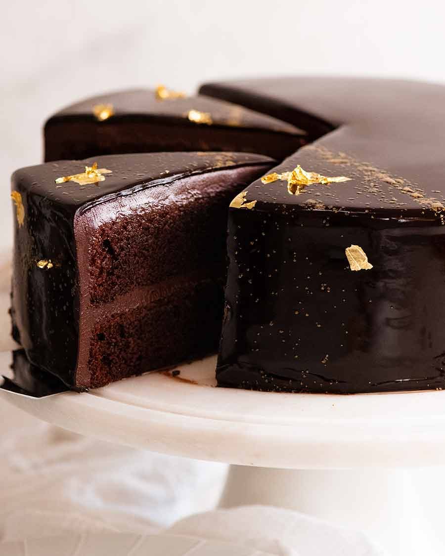 Chocolate Mirror Glaze Cake