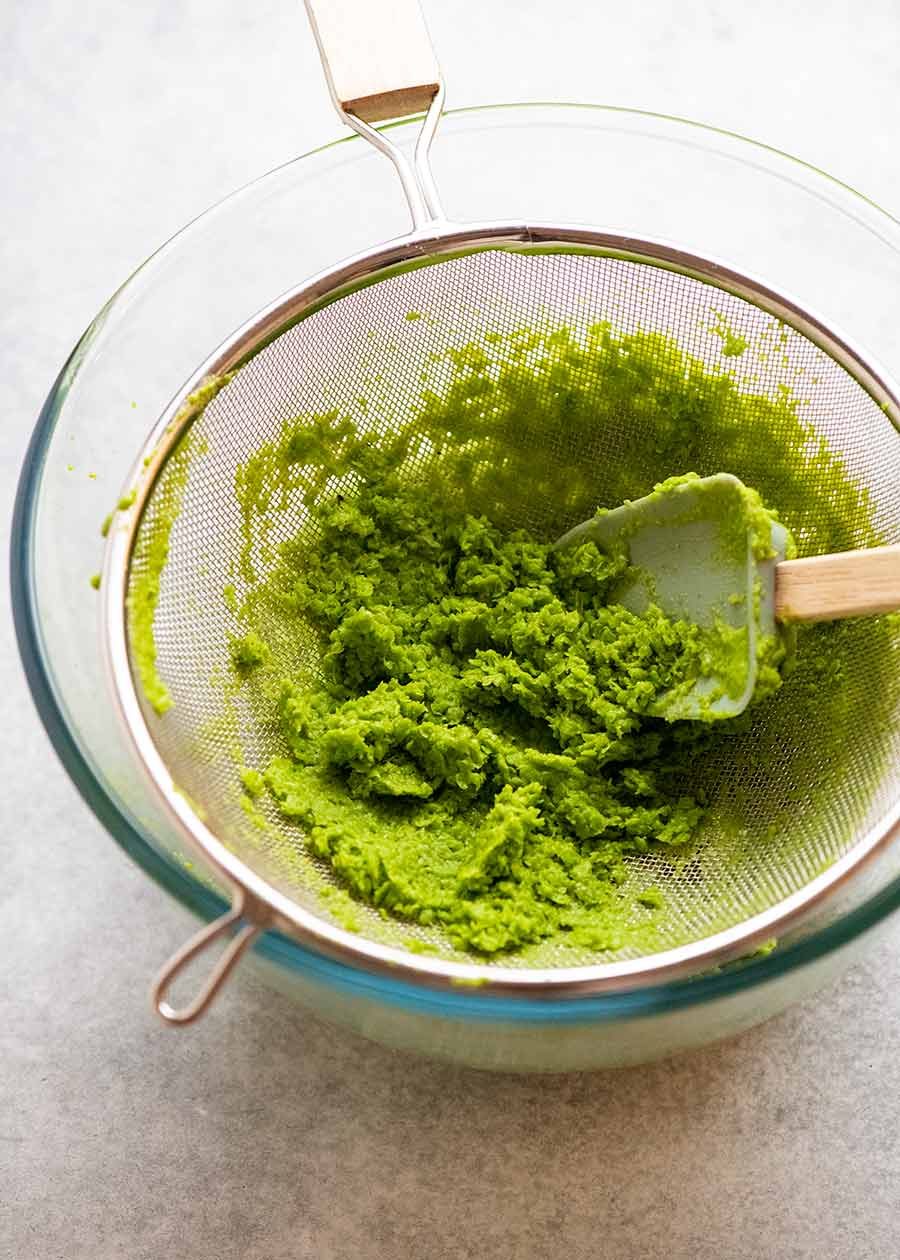 Straining Pea Puree