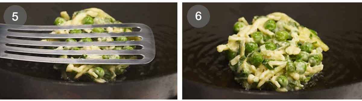 How to make Crispy pea fritters