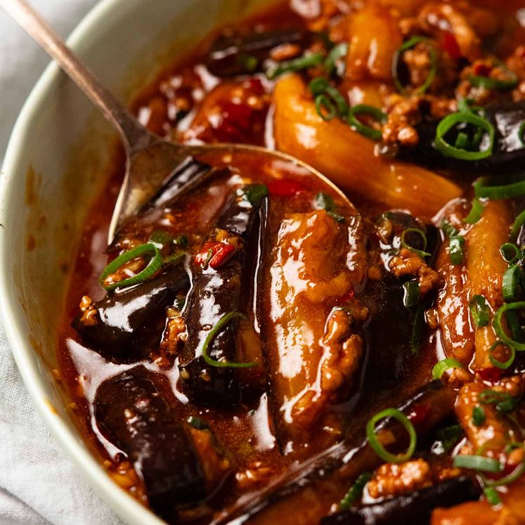 Chinese eggplant with minced pork