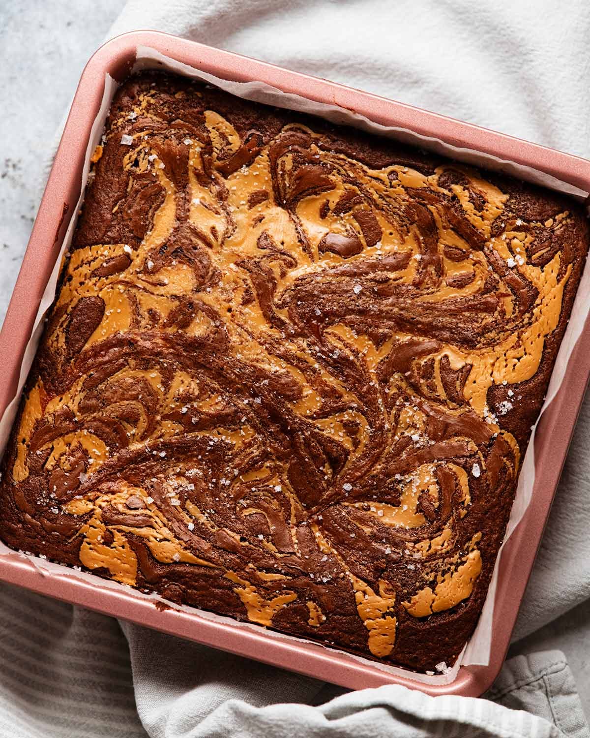 Peanut butter stuffed brownies