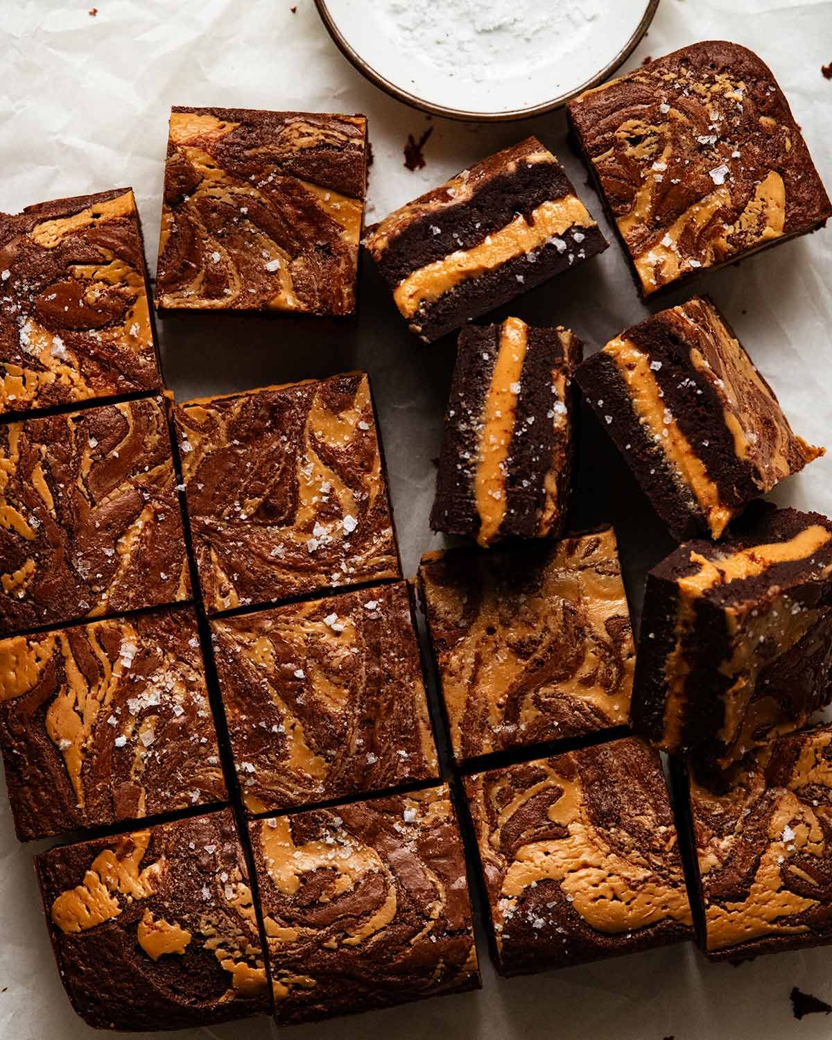 Peanut butter stuffed brownies