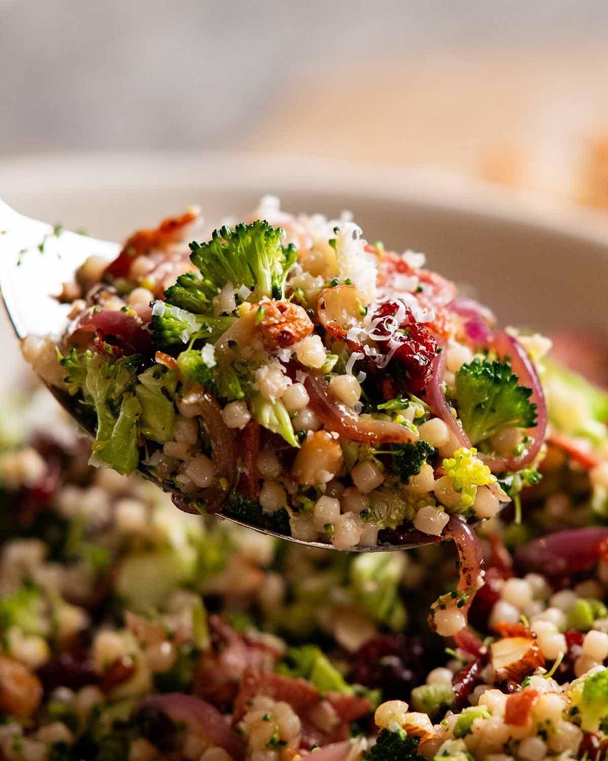 Broccoli Pearl Crunch Salad