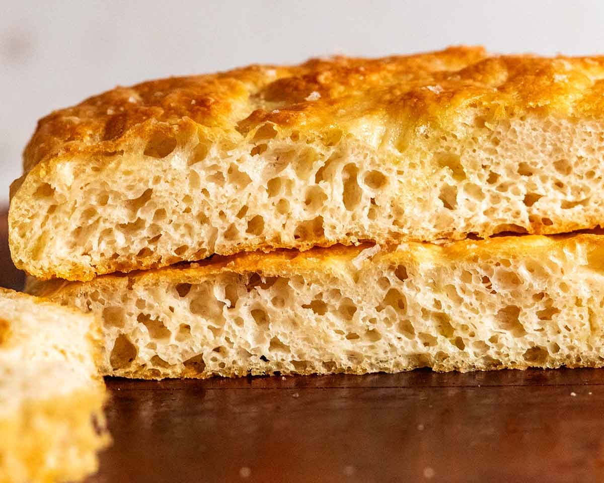 Quick and dirty focaccia recipe made with plain flour